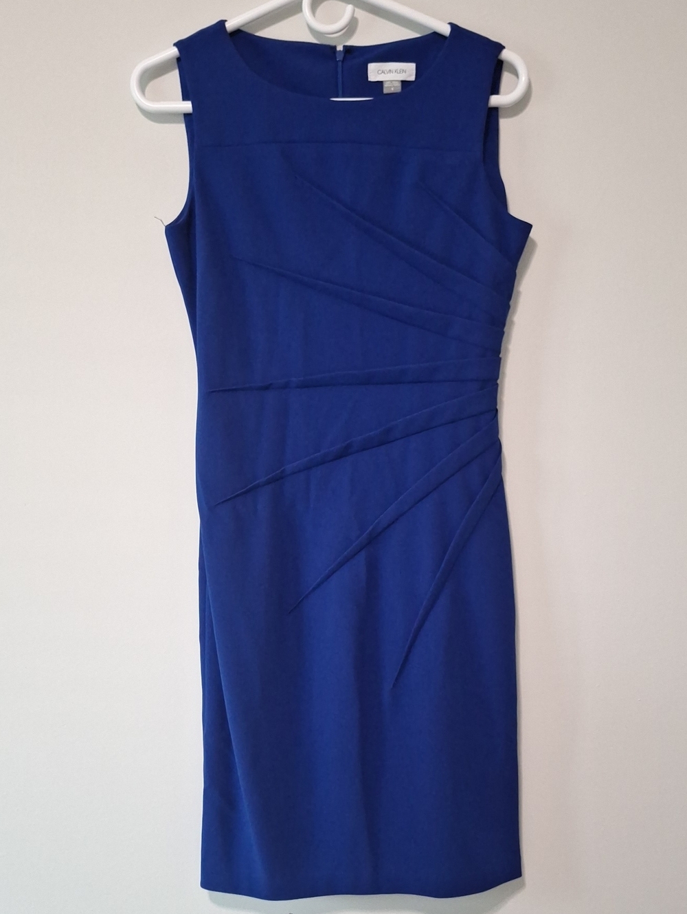 Calvin Klein Cobalt Blue Sleeveless Sheath Dress